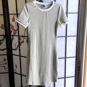 Divided Grey ribbed jersey dress size 6